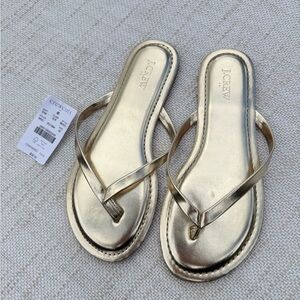 Crewcuts Shiny Gold Kid’s Sandals size 2